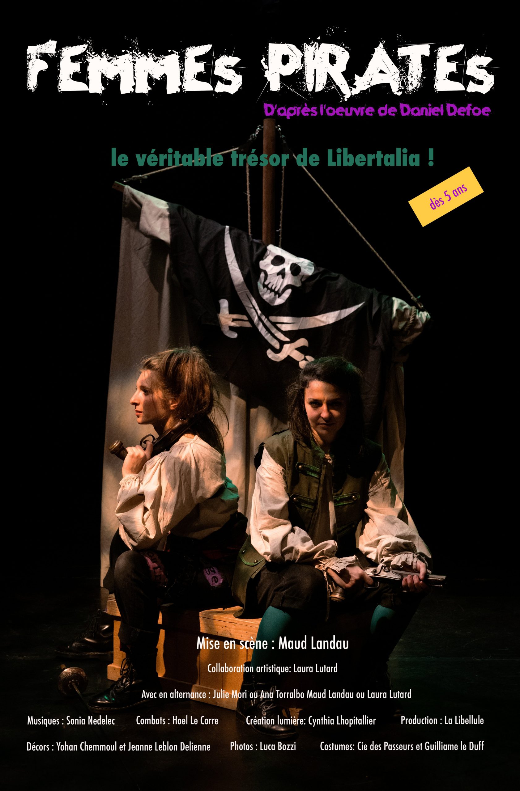affiche pièce de théâtre femmes pirates